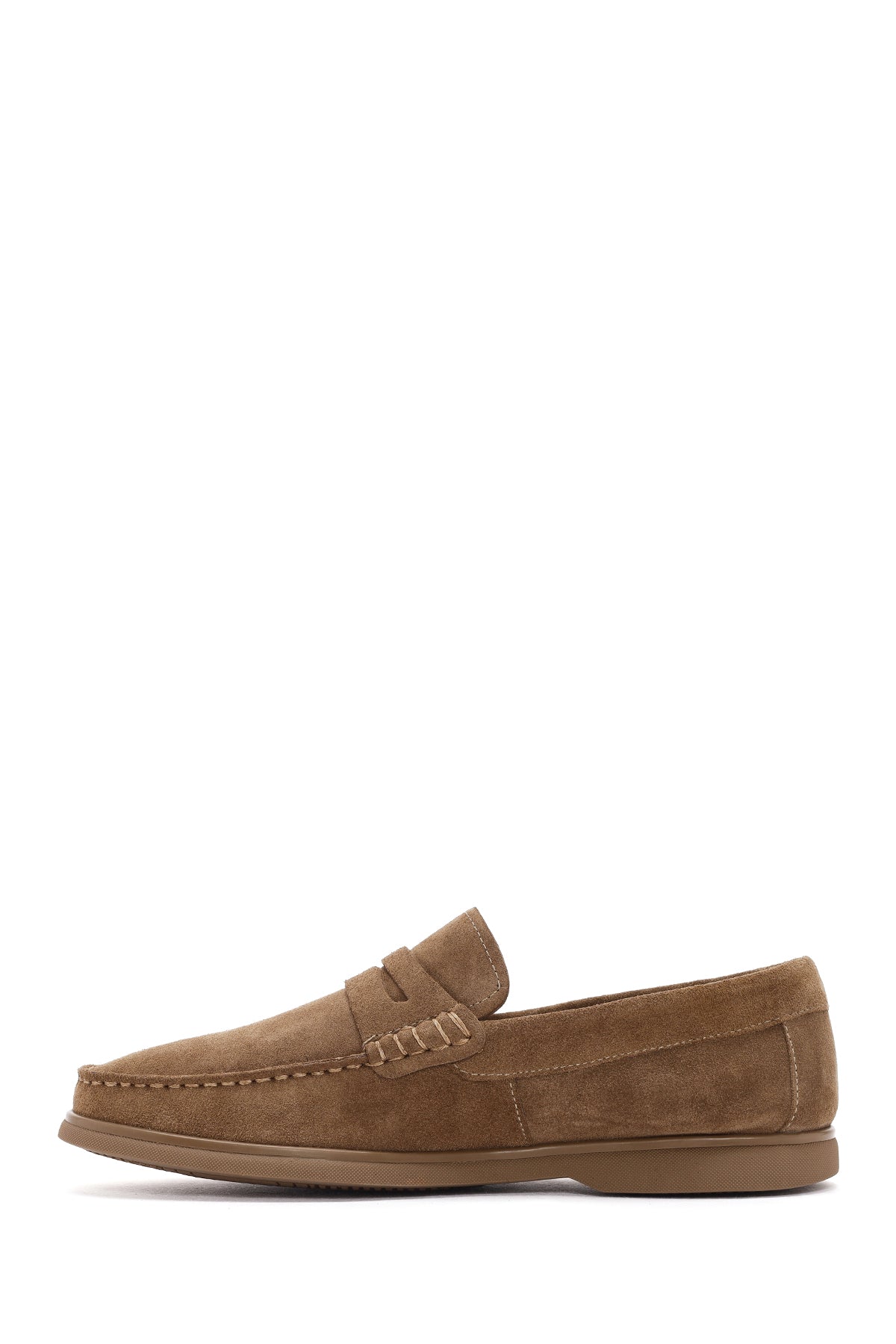 Erkek Vizon Süet Deri Loafer
