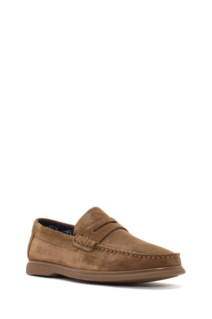 Erkek Vizon Süet Deri Loafer