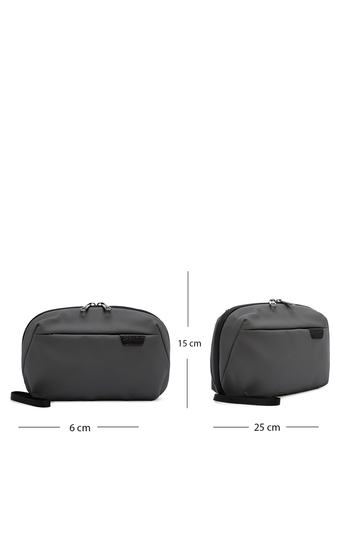 D-pack Erkek Gri Kumaş El Çantası