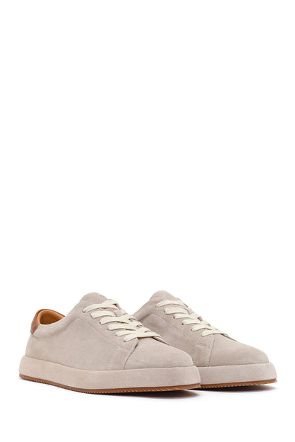Erkek Gri Bağcıklı Süet Deri Sneaker