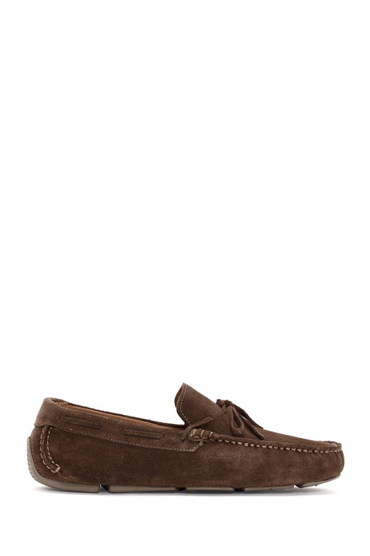 Erkek Vizon Süet Deri Loafer