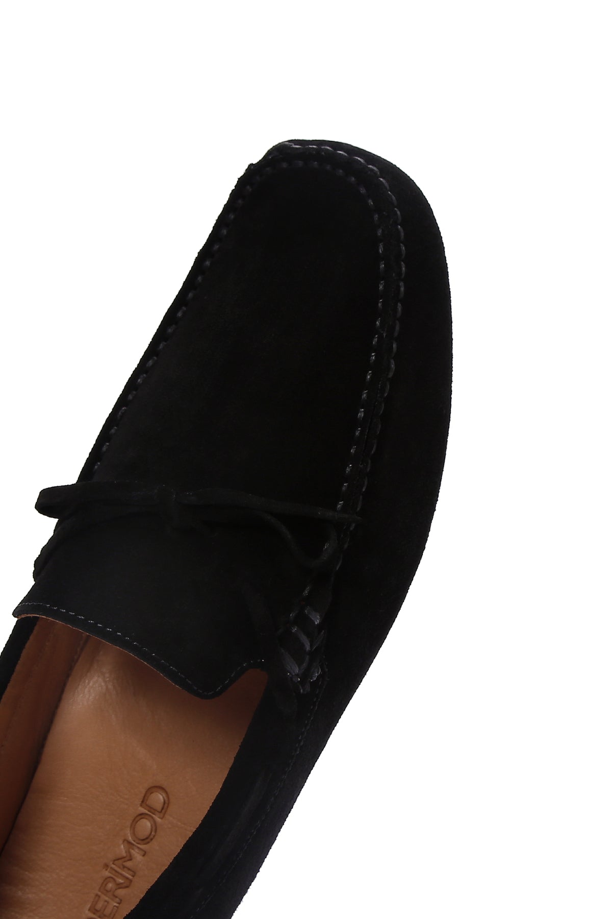 Erkek Siyah Süet Deri Loafer