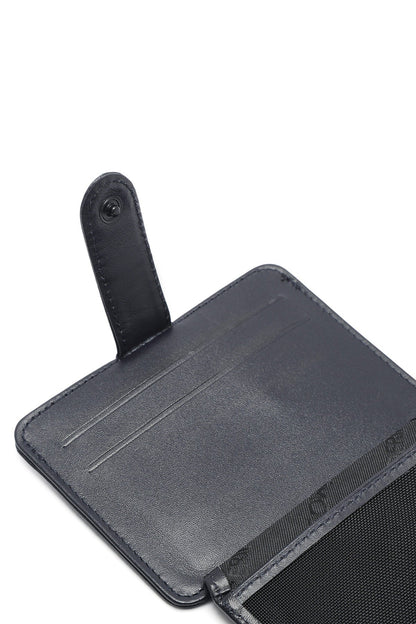 Erkek Lacivert Deri Kartlık