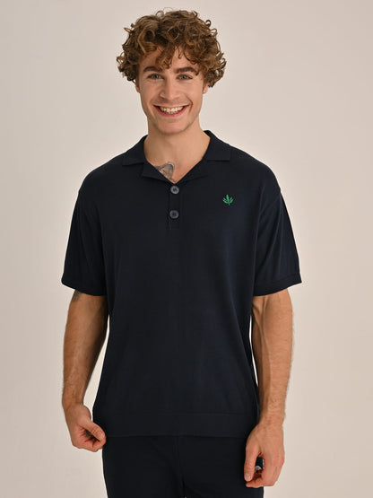 Fenerbahçe Lacivert Trend Triko Erkek Polo Tshirt