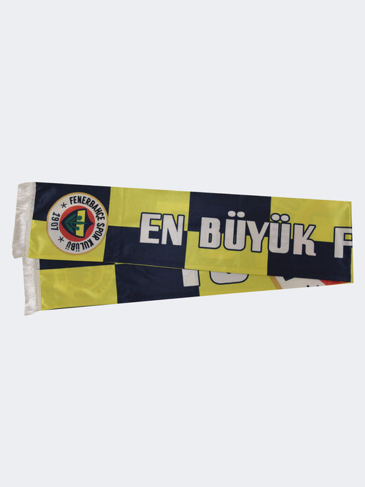 Unisex Sarı-lacivert Retro En Büyük Fenerbahçe Şal