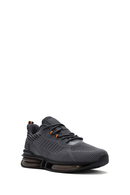 Derimod Zero Erkek Gri Bağcıklı Kalın Tabanlı Kumaş Sneaker