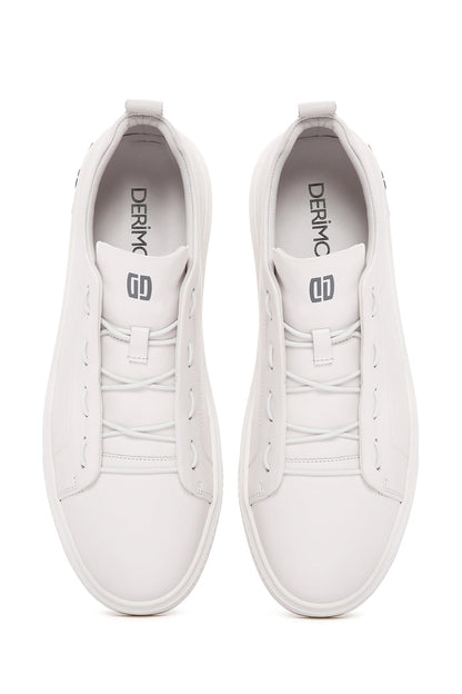 Erkek Beyaz Deri Sneaker