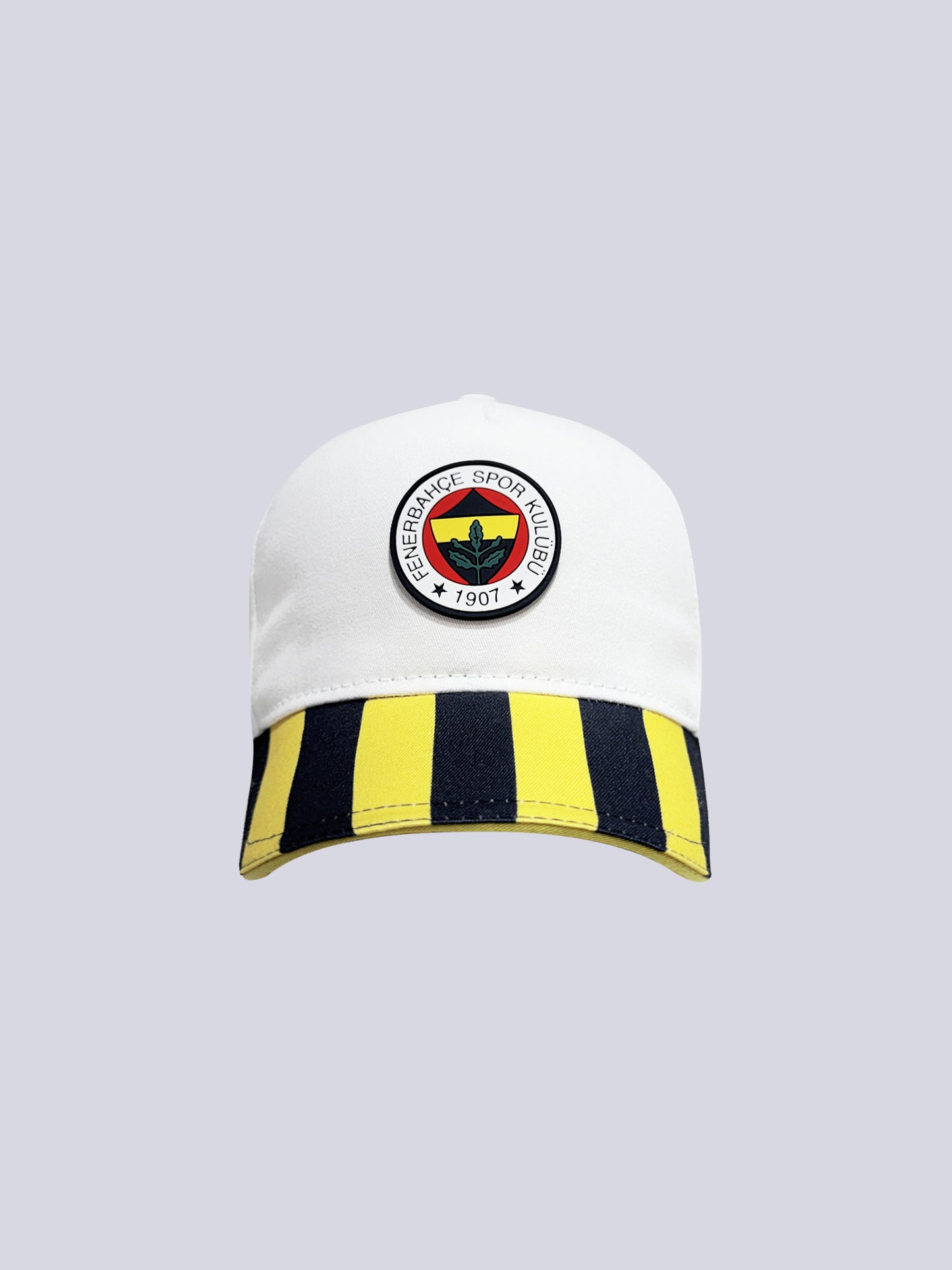 Fenerbahçe Beyaz Altı Renk Logolu Çocuk Şapka
