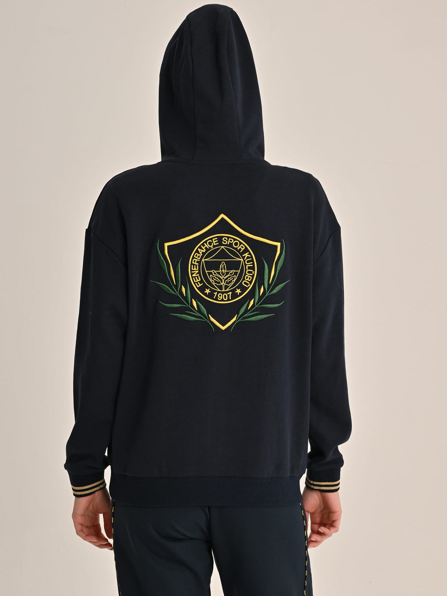 Fenerbahçe Lacivert Kolej Çelenkli Kadın Sweatshirt