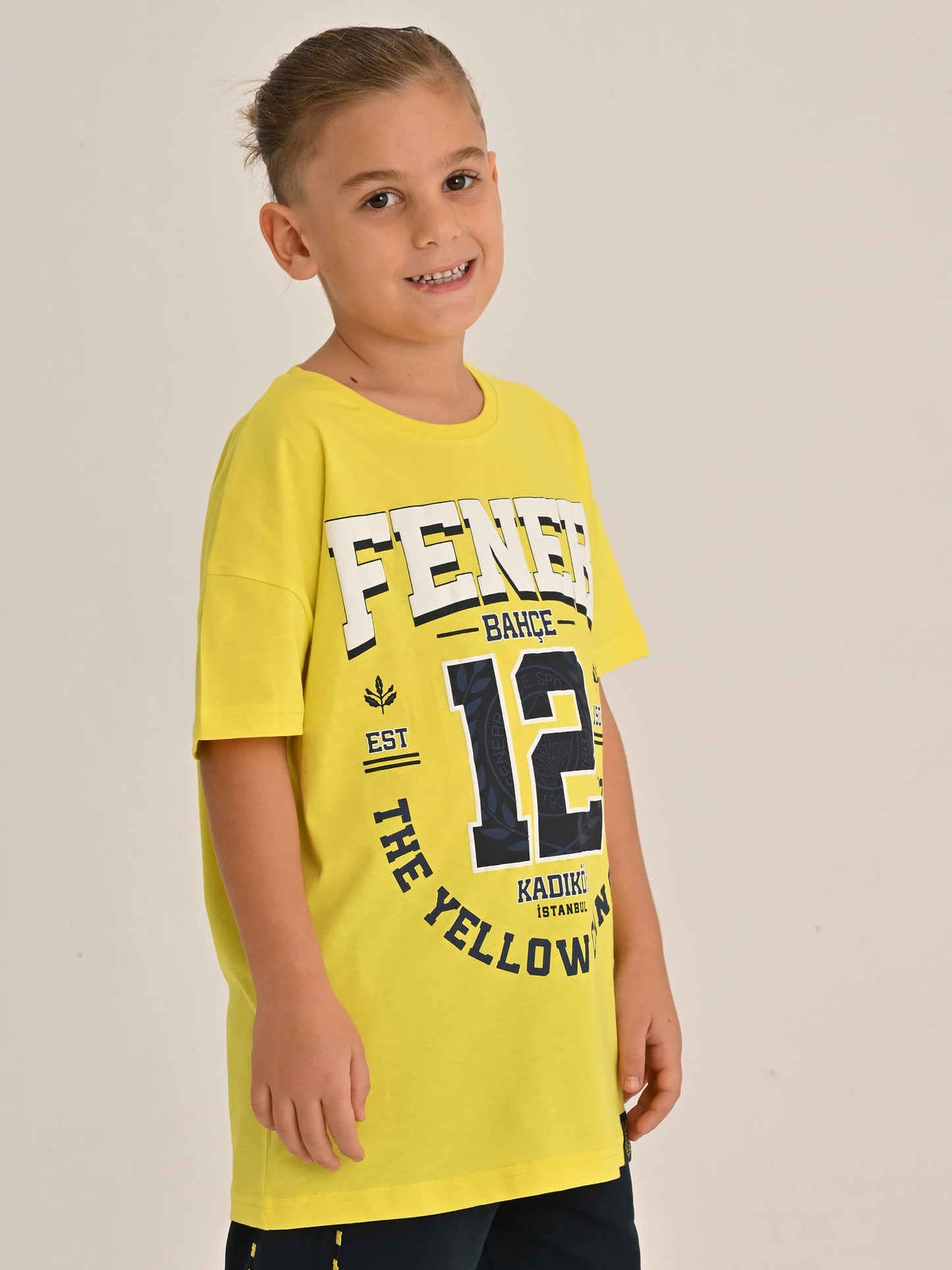 Fenerbahçe Sarı Kolej Yellow Canaries Çocuk Oversize Tshirt