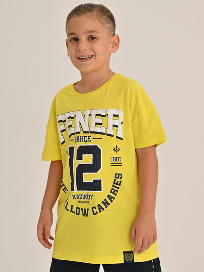 Fenerbahçe Sarı Kolej Yellow Canaries Çocuk Oversize Tshirt