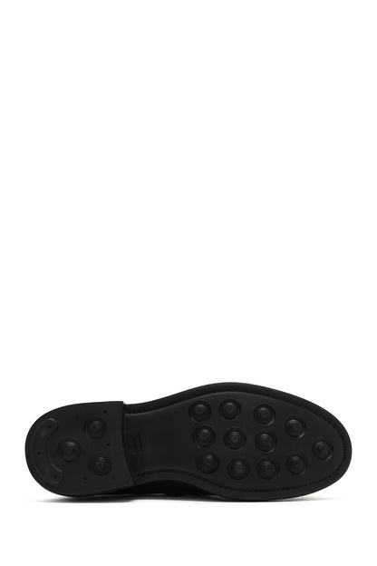 Erkek Siyah Deri Loafer