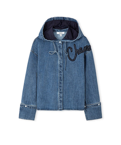 Mavi Kontrast Kapüşonlu Denim Gömlek Is1260025105089 | Ipekyol