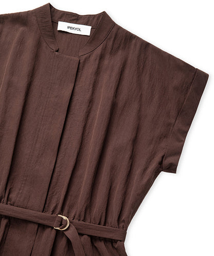 Kahverengi Ince Kuşaklı Gömlek Elbise Is1260002235074 | Ipekyol