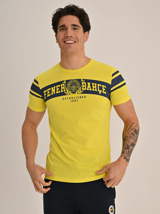 Fenerbahçe Sarı Kolej Established 1907 Erkek Tshirt