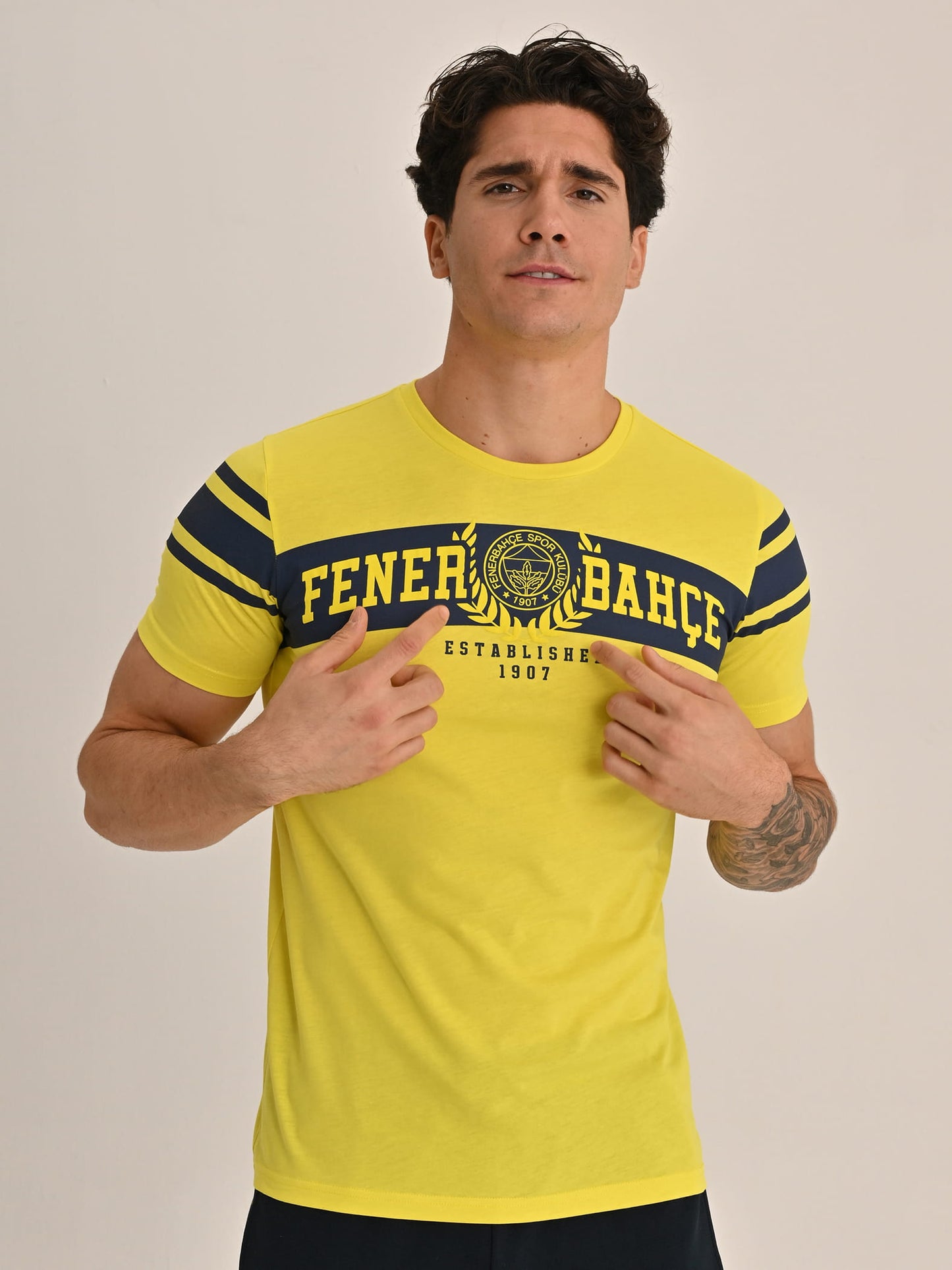 Fenerbahçe Sarı Kolej Established 1907 Erkek Tshirt