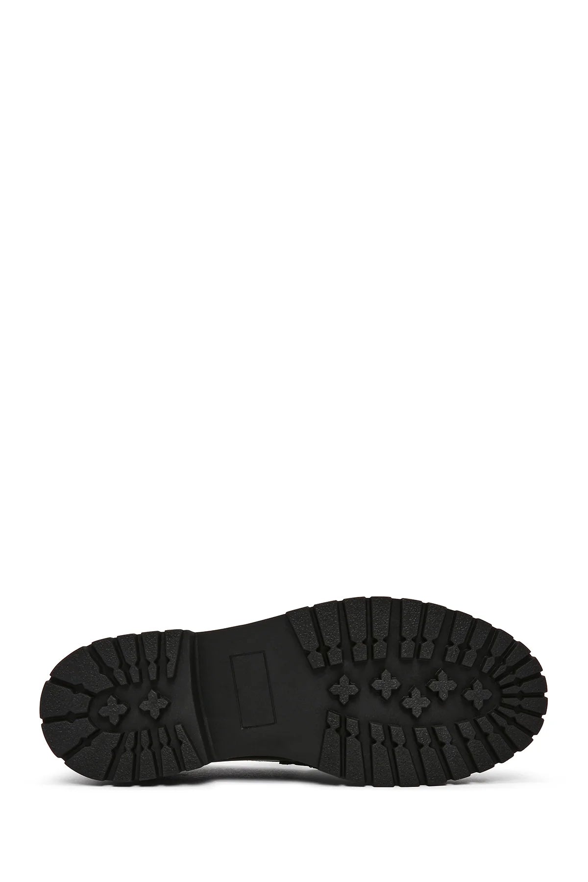 Kadın Siyah Toka Detaylı Kalın Tabanlı Deri Maskülen Loafer
