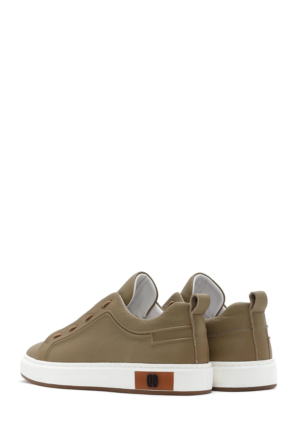 Erkek Bej Deri Sneaker