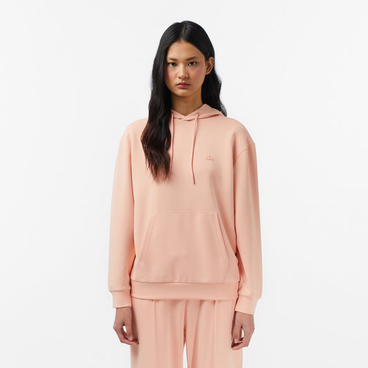 Kadın Regular Fit Kapüşonlu Turuncu Sweatshirt