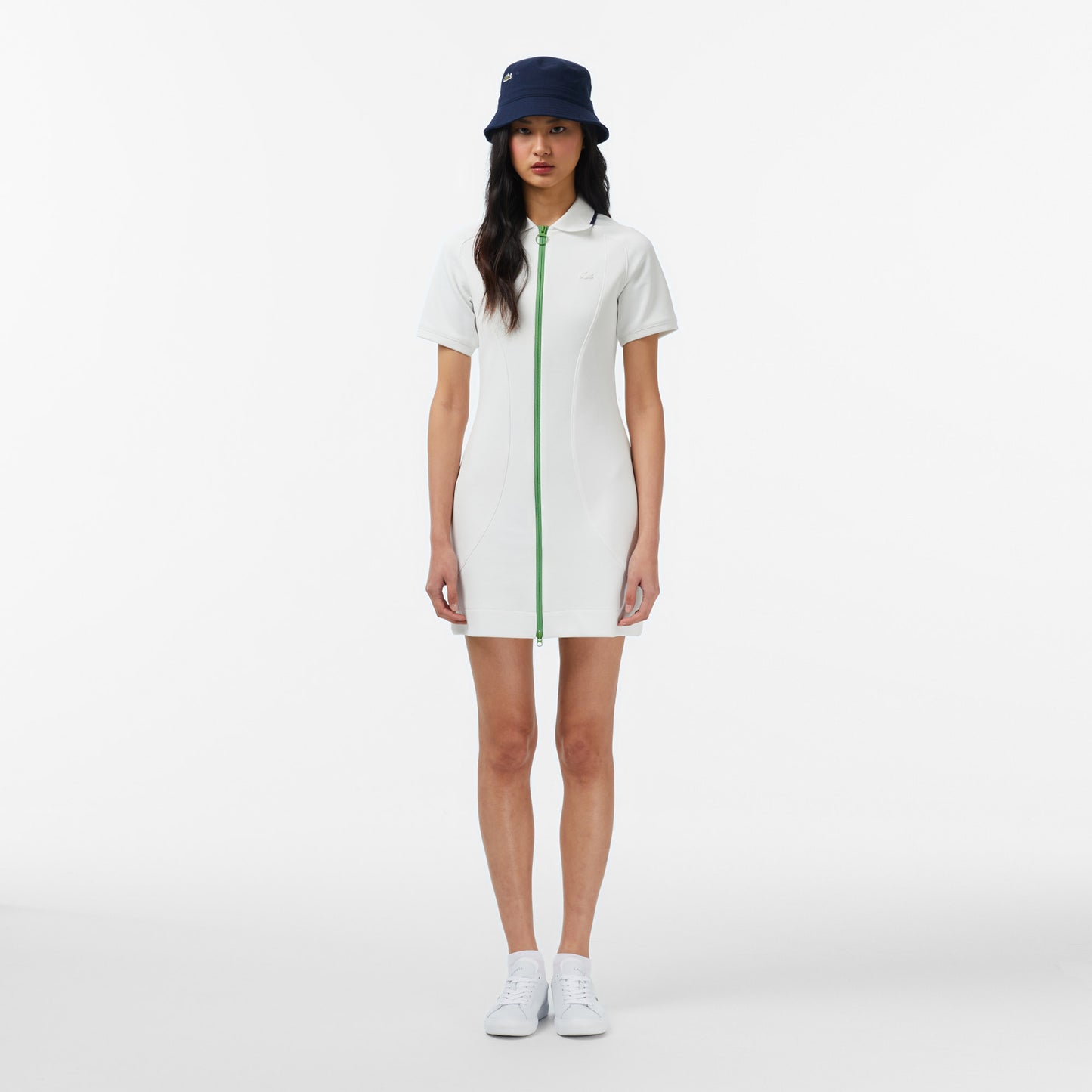 Kadın Classic Fit Kısa Kollu Krem Elbise