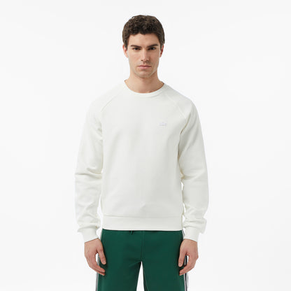 Erkek Classic Fit Bisiklet Yaka Krem Sweatshirt