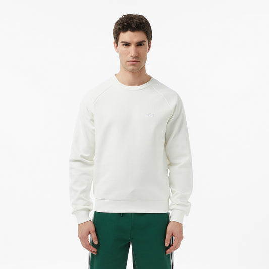 Erkek Classic Fit Bisiklet Yaka Krem Sweatshirt