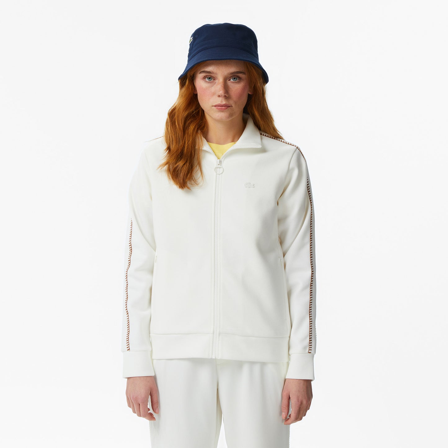 Kadın Regular Fit Dik Yaka Krem Sweatshirt