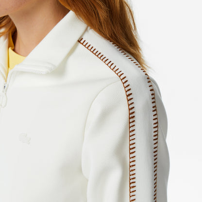 Kadın Regular Fit Dik Yaka Krem Sweatshirt