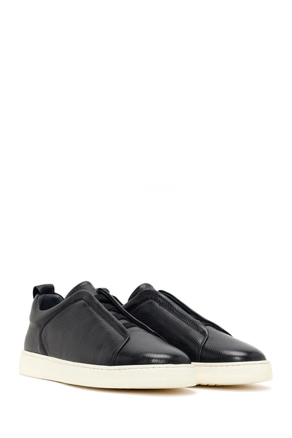 Erkek Siyah Deri Sneaker