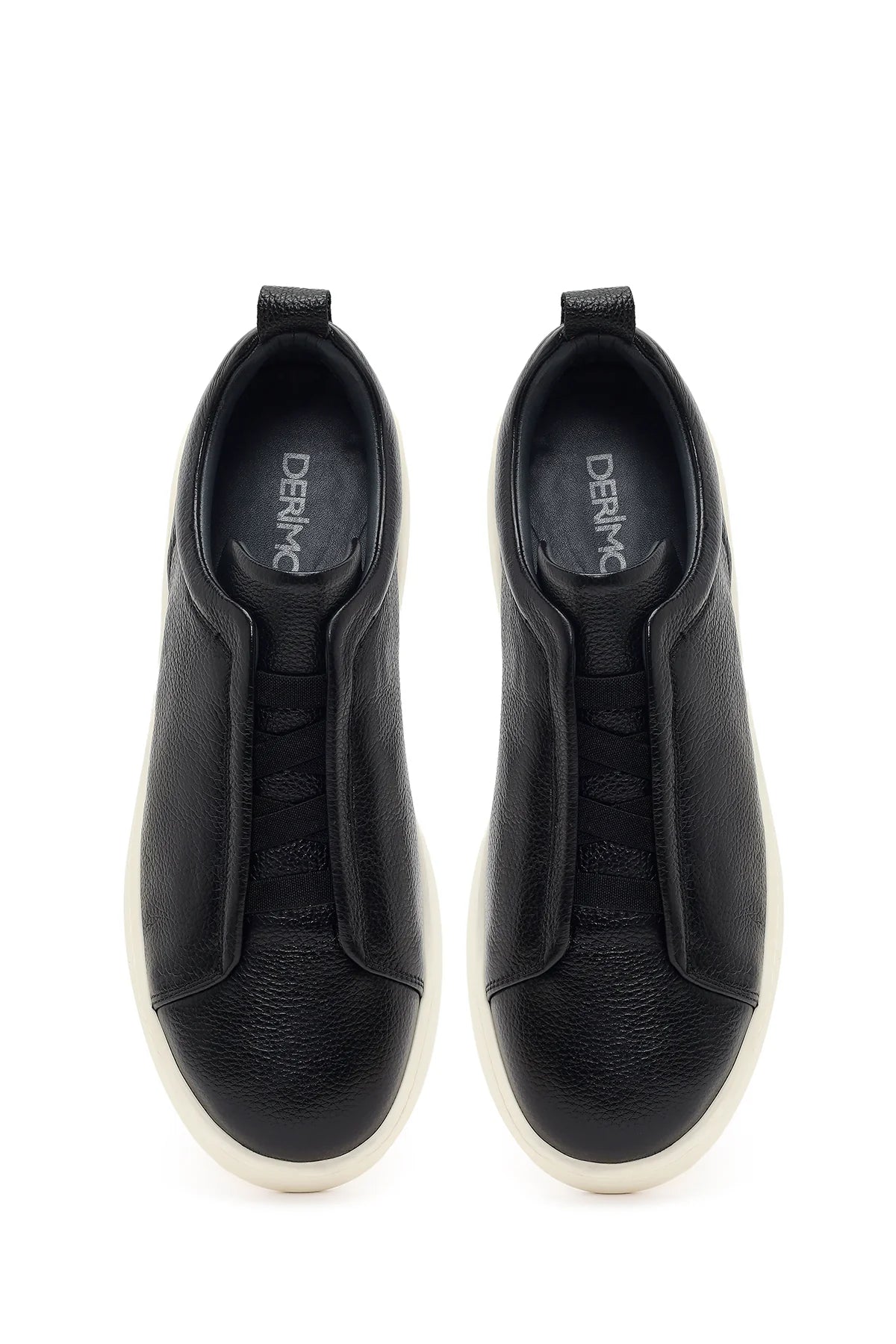 Erkek Siyah Deri Sneaker