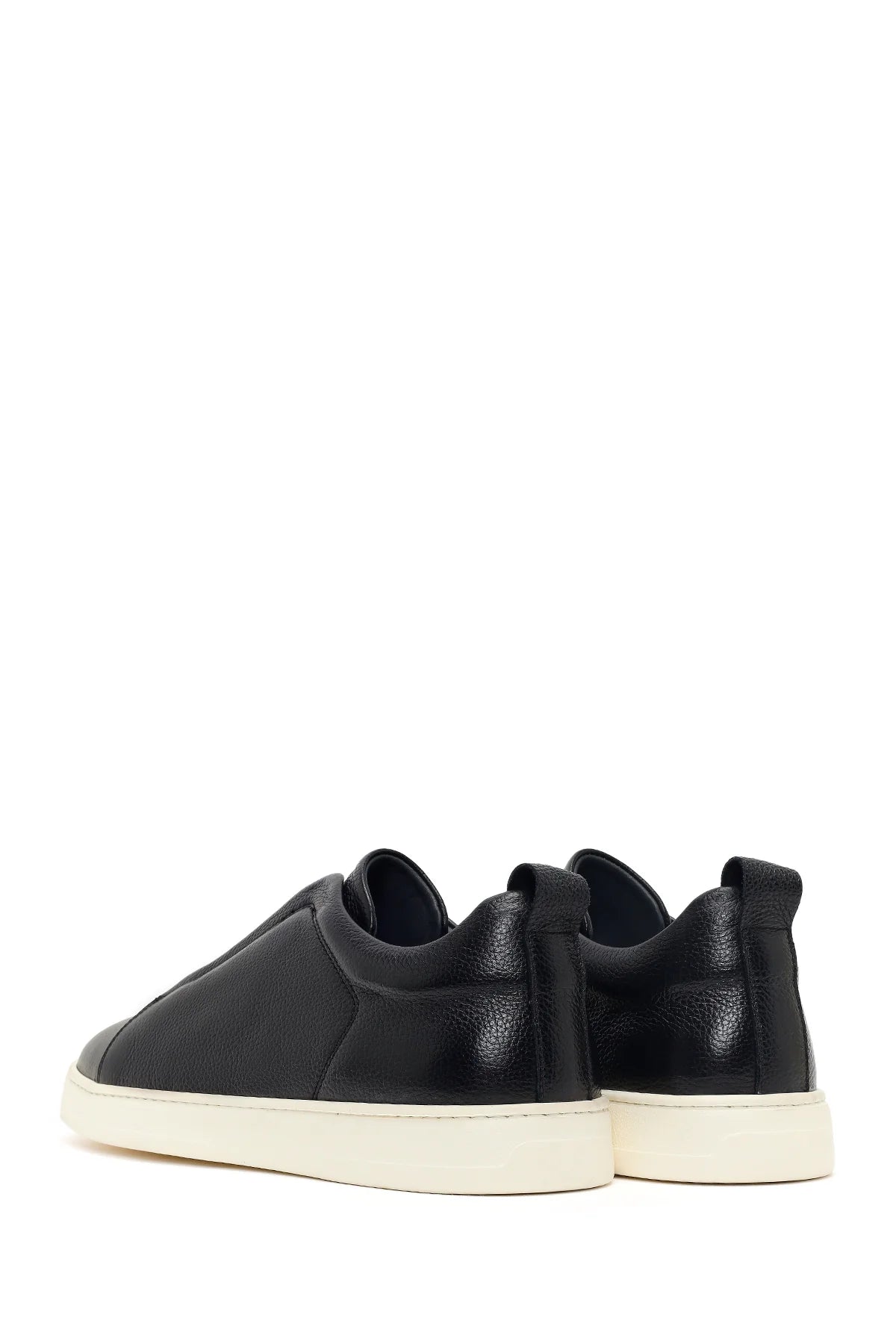 Erkek Siyah Deri Sneaker