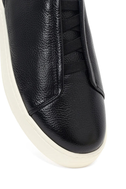 Erkek Siyah Deri Sneaker