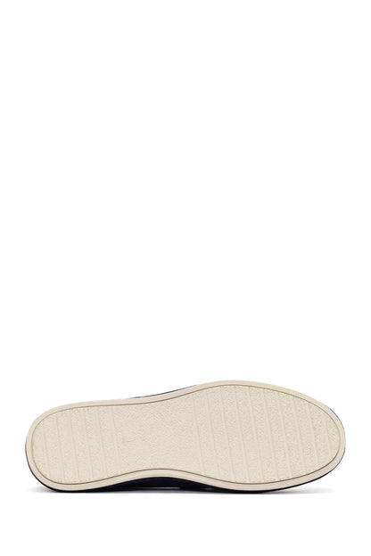 Erkek Lacivert Süet Deri Loafer