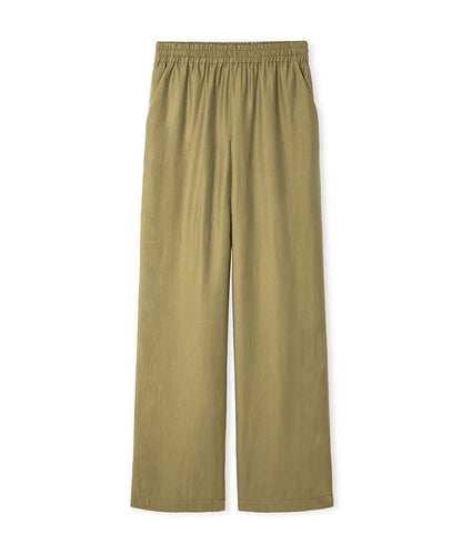 Haki Elastik Bel Wide Leg Fit Pantolon Is1260003156176 | Ipekyol