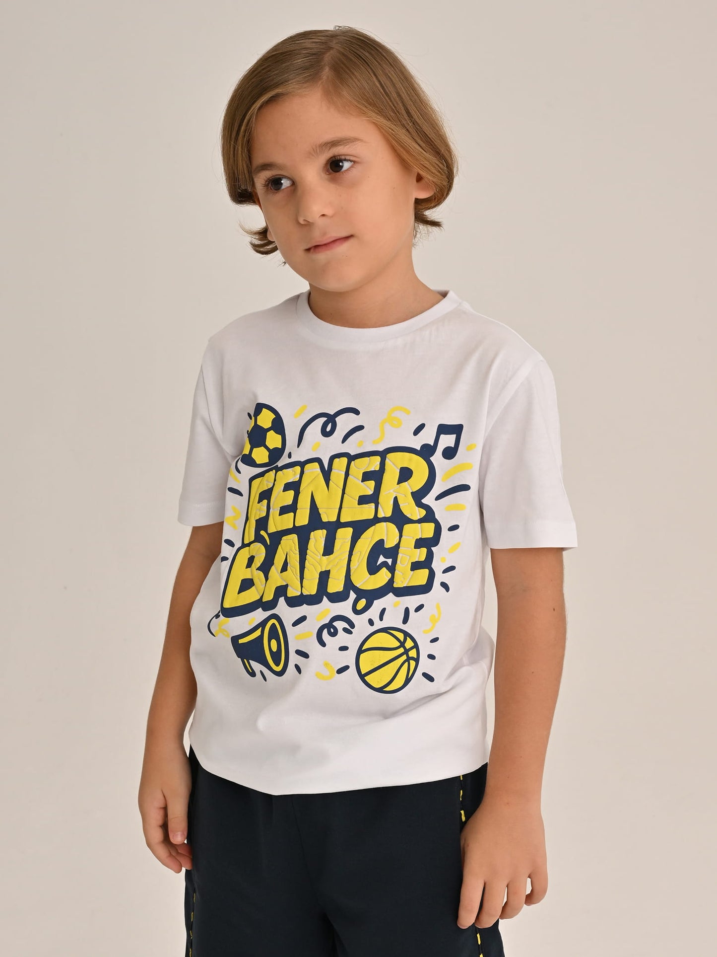 Fenerbahçe Beyaz Tribün Konfeti Çocuk Tshirt