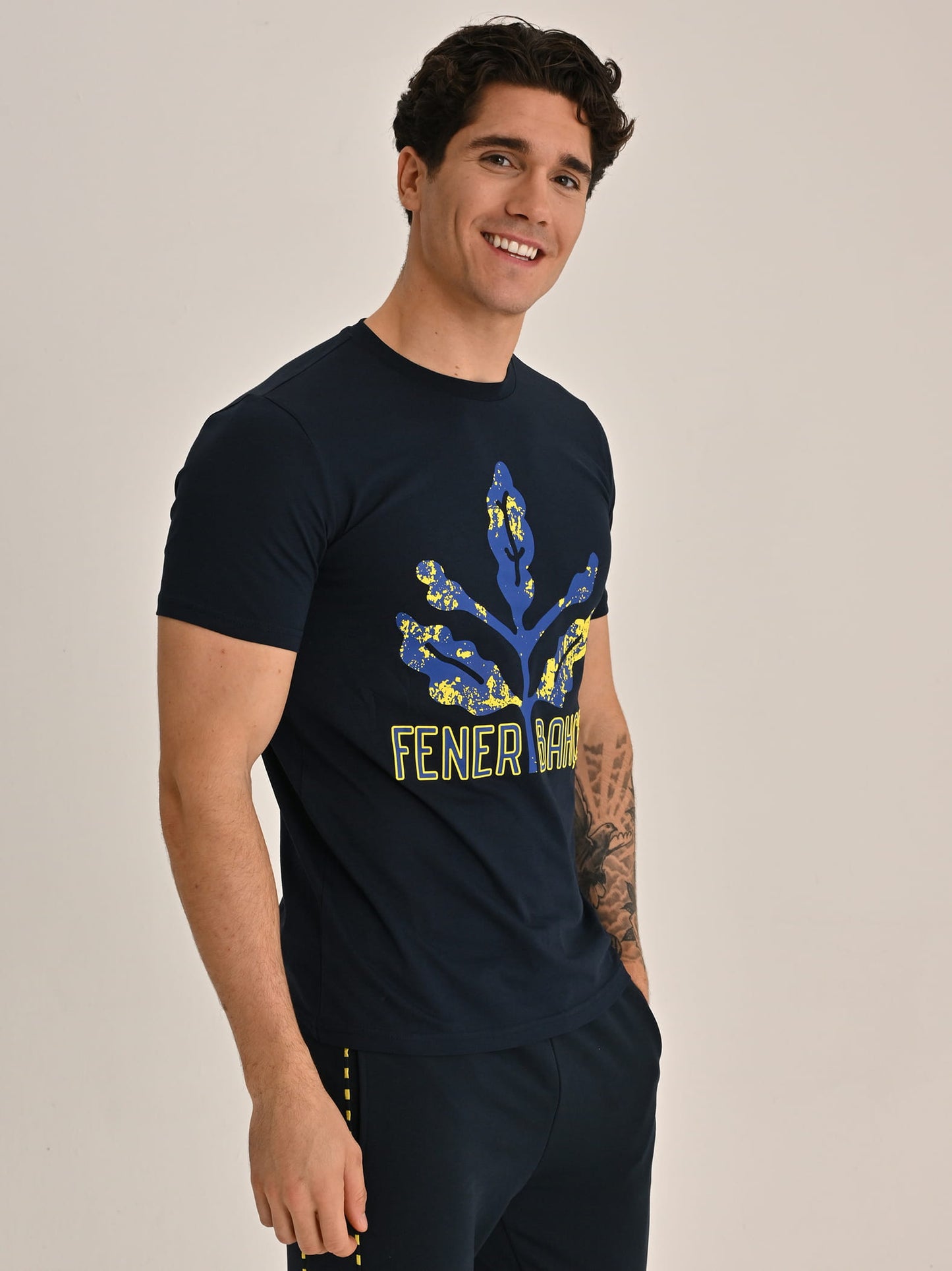 Fenerbahçe Lacivert Tribün Palamut Erkek Tshirt