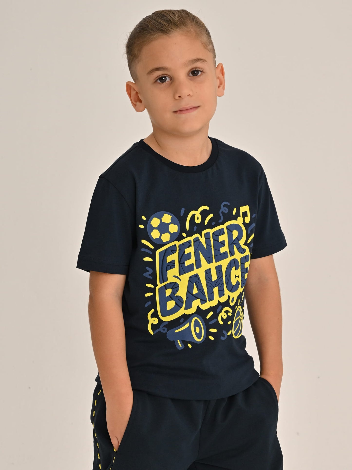 Fenerbahçe Lacivert Tribün Konfeti Çocuk Tshirt