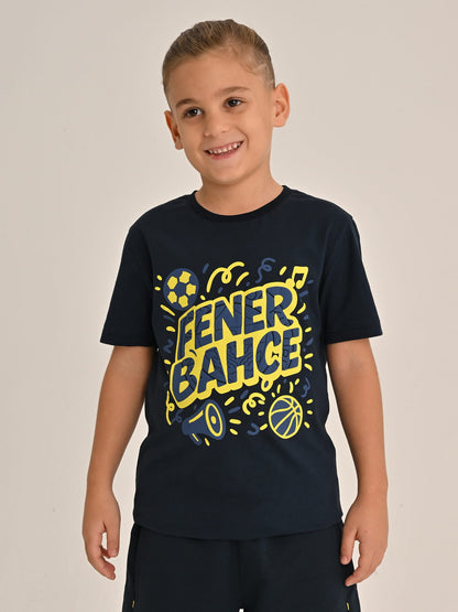 Fenerbahçe Lacivert Tribün Konfeti Çocuk Tshirt