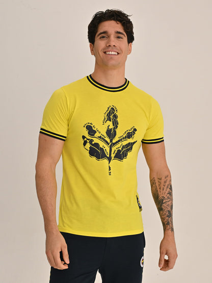 Fenerbahçe Sarı Tribün Tram Palamut Erkek Tshirt
