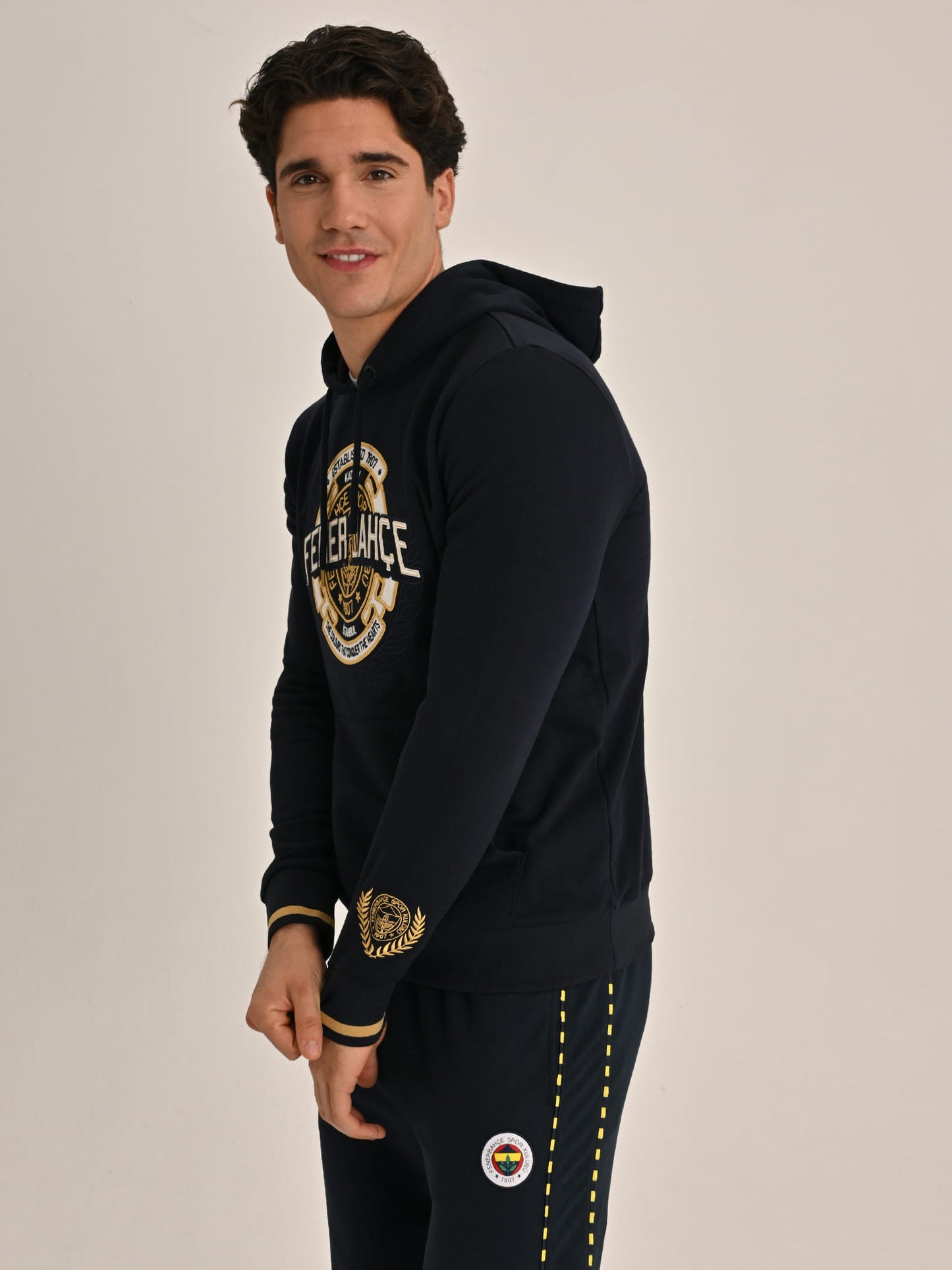 Fenerbahçe Lacivert Kolej Gold Çelenk Erkek Sweatshirt