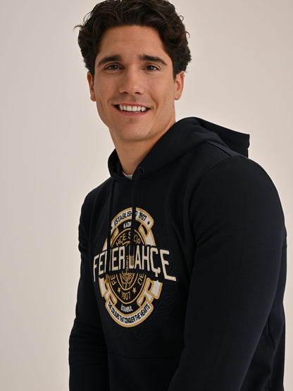 Fenerbahçe Lacivert Kolej Gold Çelenk Erkek Sweatshirt