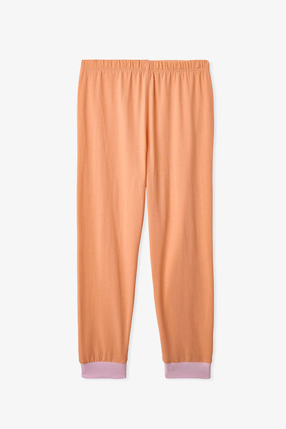 Pembe Kız Çocuk Relaxalotl Uzun Kollu Pamuklu 2'li Pijama Takımı