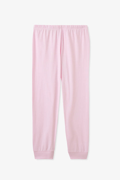 Pembe Kız Çocuk Relaxalotl Uzun Kollu Pamuklu 2'li Pijama Takımı
