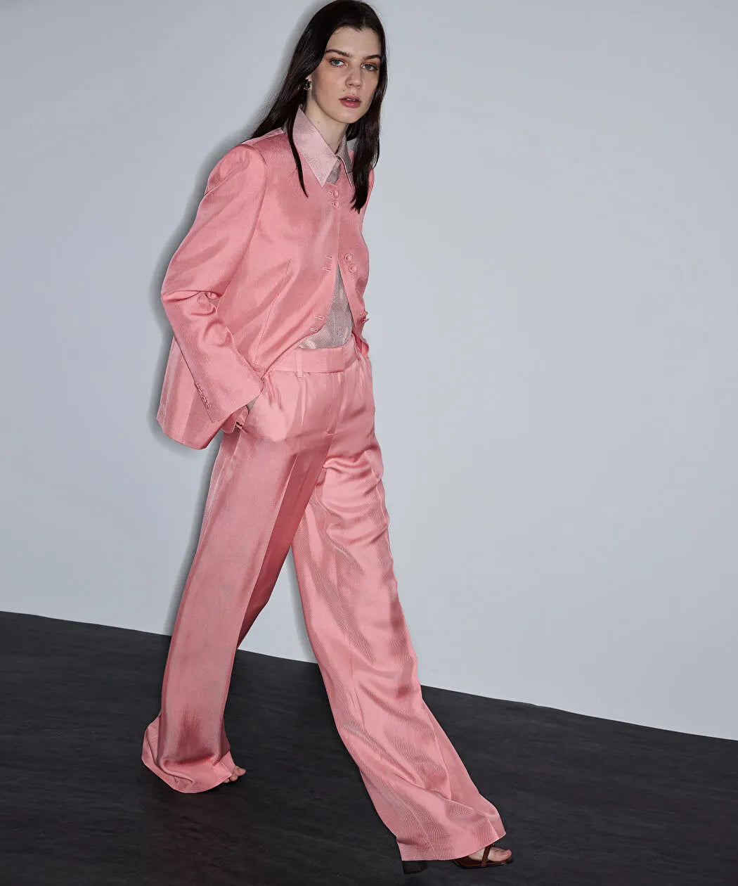 Pembe Viskoz Pantolon Is1260003131039 | Ipekyol