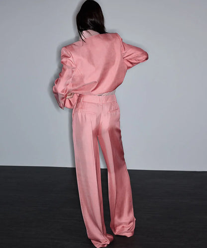 Pembe Viskoz Pantolon Is1260003131039 | Ipekyol
