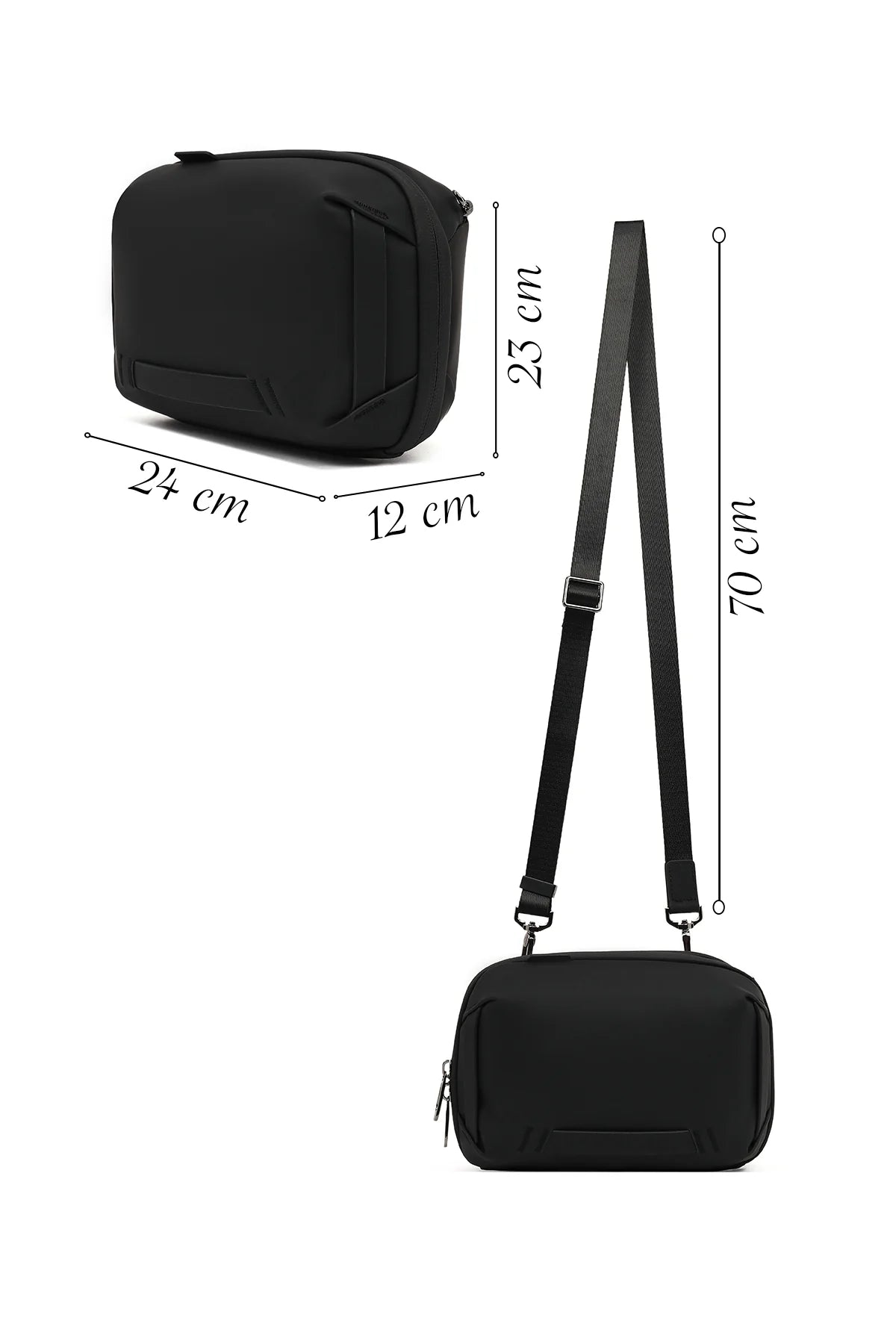 D-pack Erkek Siyah Kumaş El Çantası