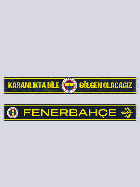 Fenerbahçe Lacivert Tribün Karanlıkta Bile Gölgen Olacağız Unisex Şal