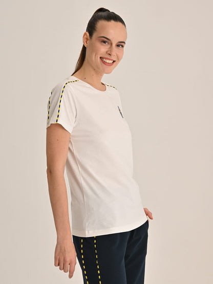 Fenerbahçe Beyaz Tribün Basic Kadın Tshirt