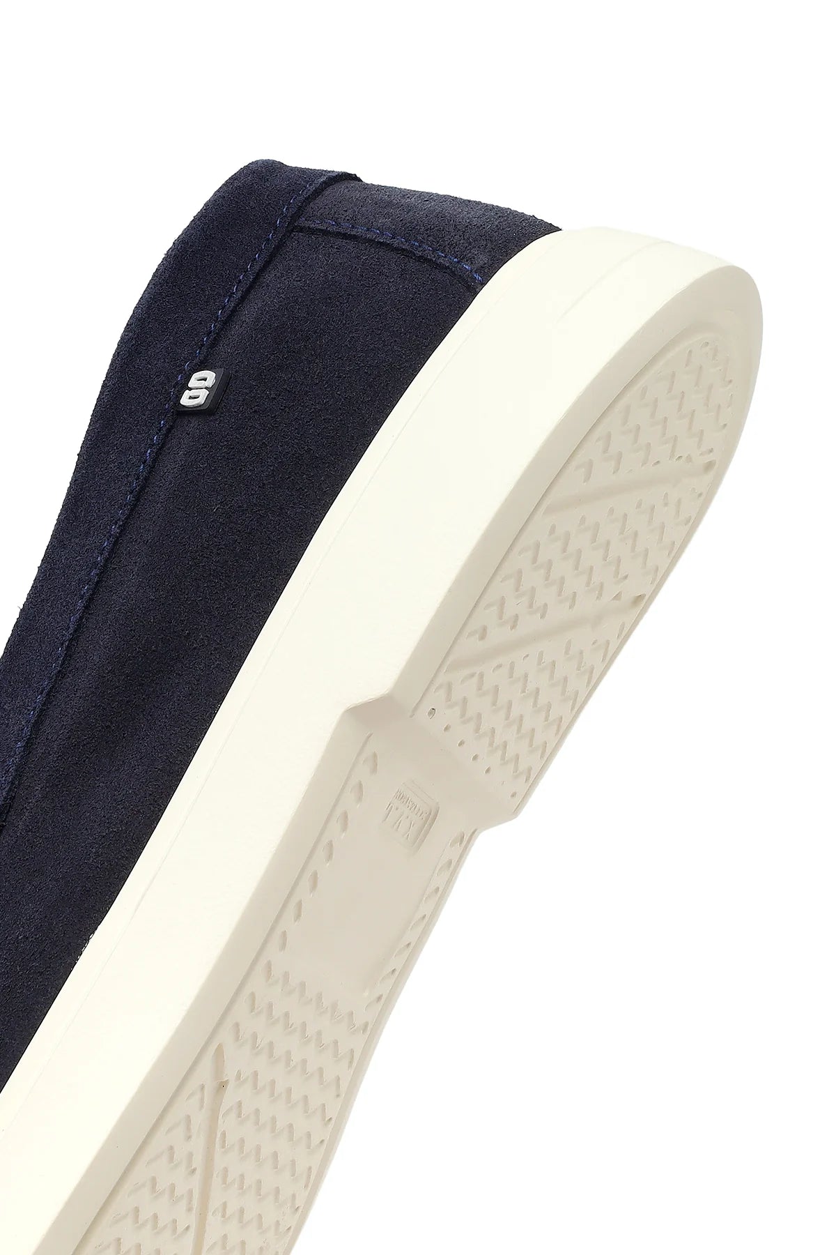 Erkek Lacivert Süet Deri Casual Loafer