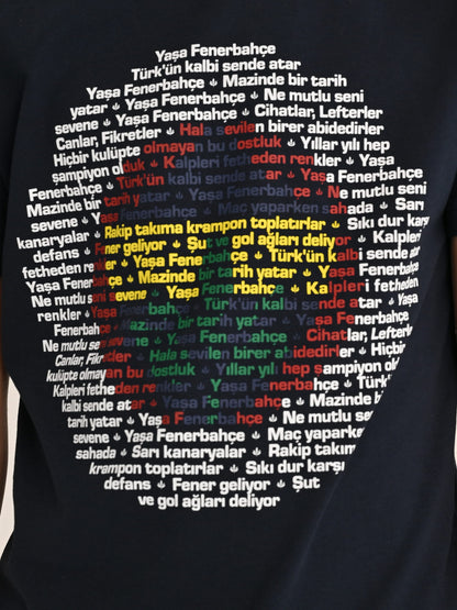 Fenerbahçe Lacivert Tribün Marş Logo Çocuk Tshirt